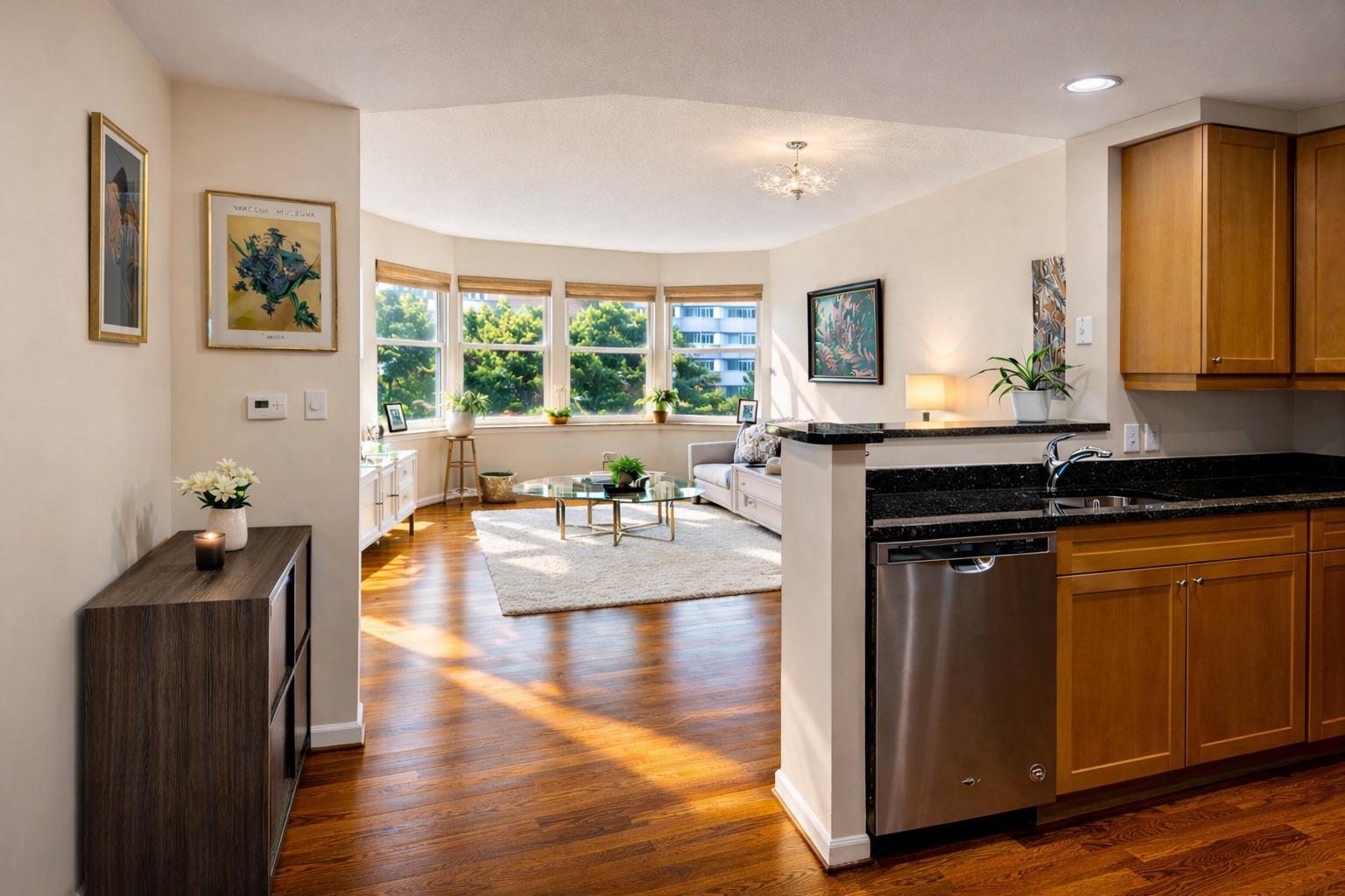1111 11th Street Northwest, Unit 304 Washington, DC 20001 - Photo 2 of 25 Bright and inviting open layout