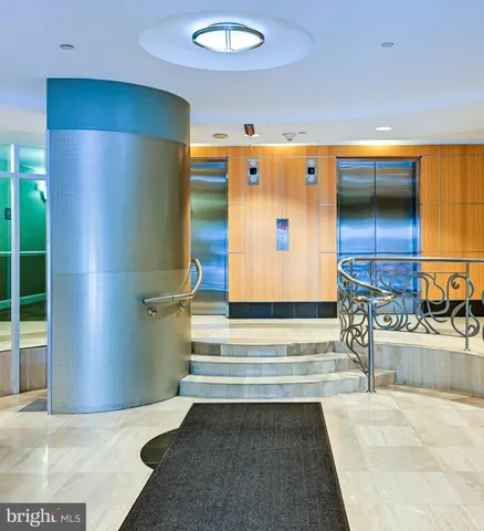 a view of an entryway with a table