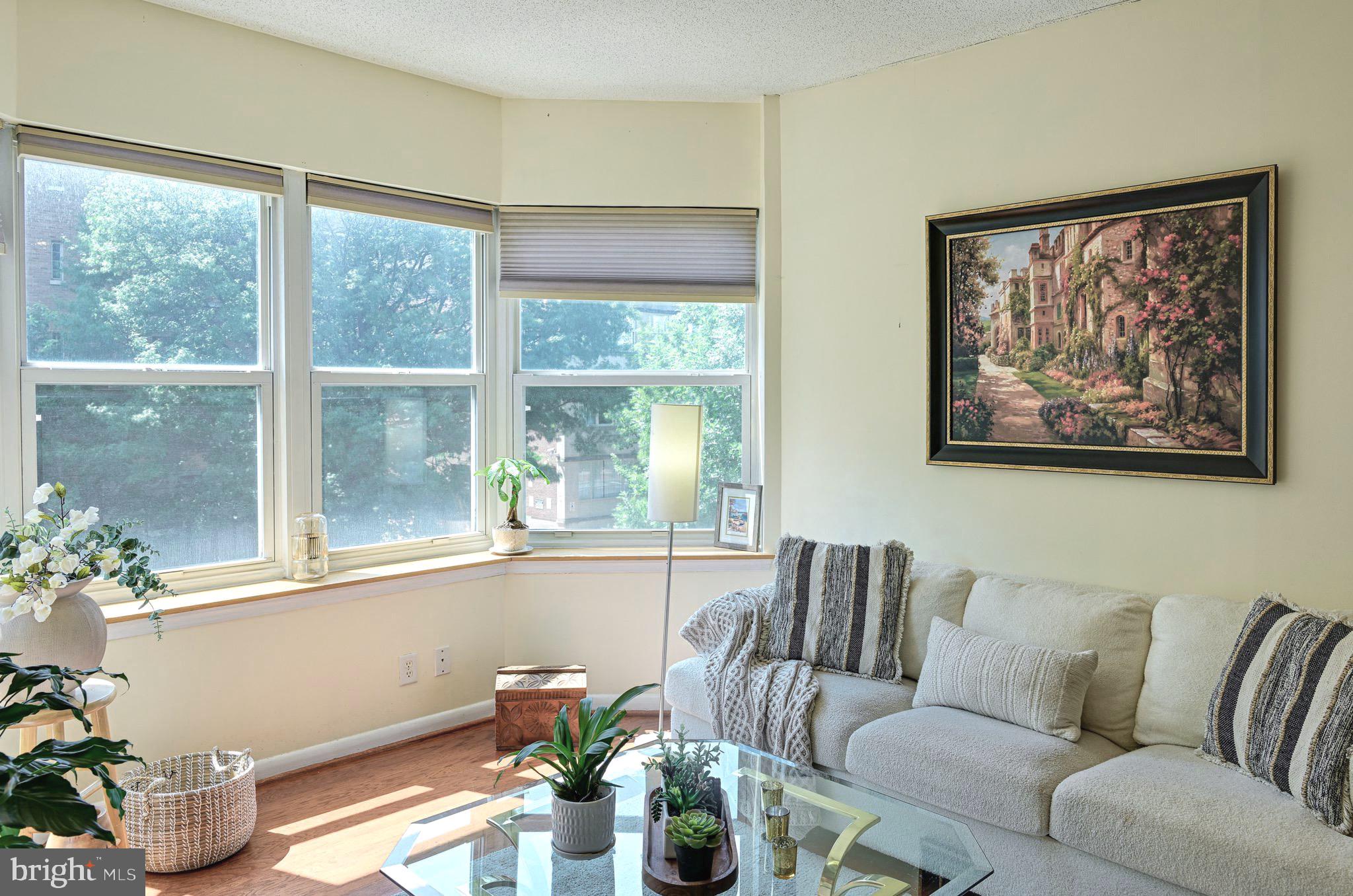 1111 11th Street Northwest, Unit 304 Washington, DC 20001 - Photo 9 of 27 a living room with furniture and a large window