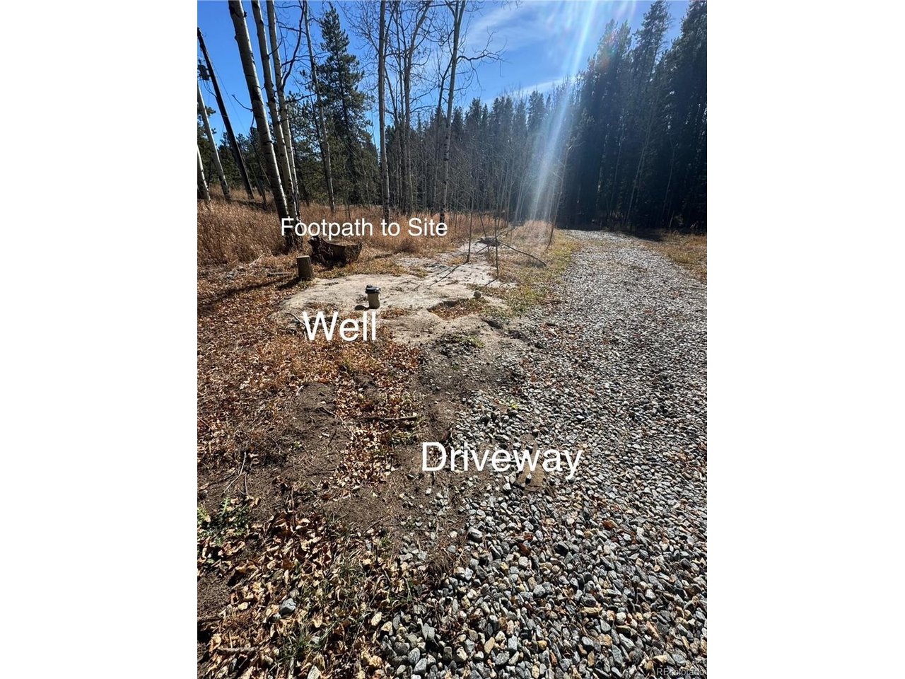 216620 Indian Springs Road Conifer, CO 80433 - Photo 20 of 43 Well, Driveway, Path