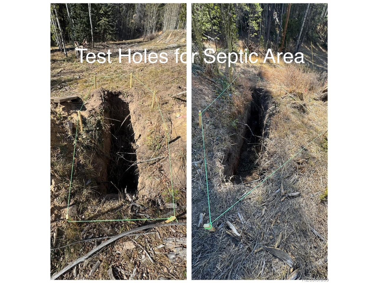 216620 Indian Springs Road Conifer, CO 80433 - Photo 23 of 43 Septic Test Holes left as-is so no need to re-dig