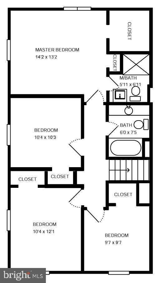 8302 Rambler Drive Adelphi, MD 20783 - Photo 41 of 42 Upper Floor Plan