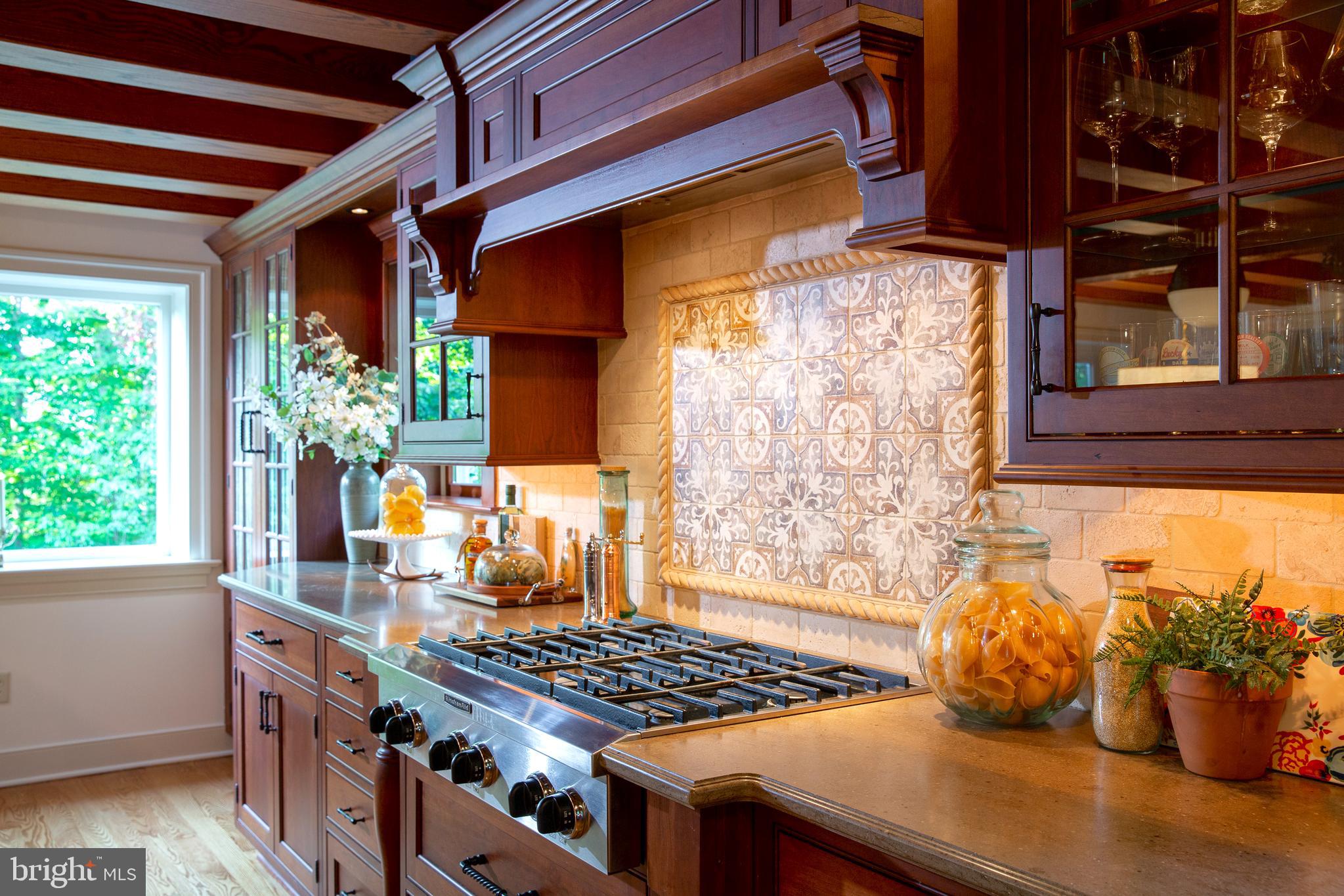 1381 Chestnut Ridge Road Upper Black Eddy, PA 18972 - Photo 11 of 56 Custom Tumbled Marble Backsplash Design