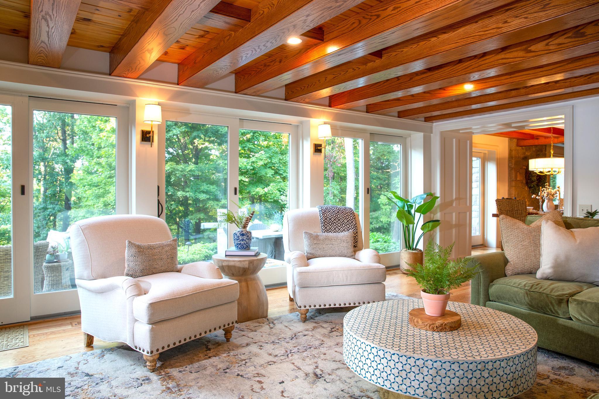 1381 Chestnut Ridge Road Upper Black Eddy, PA 18972 - Photo 21 of 56 Beam Treatment Accents the Room Unobtrusively