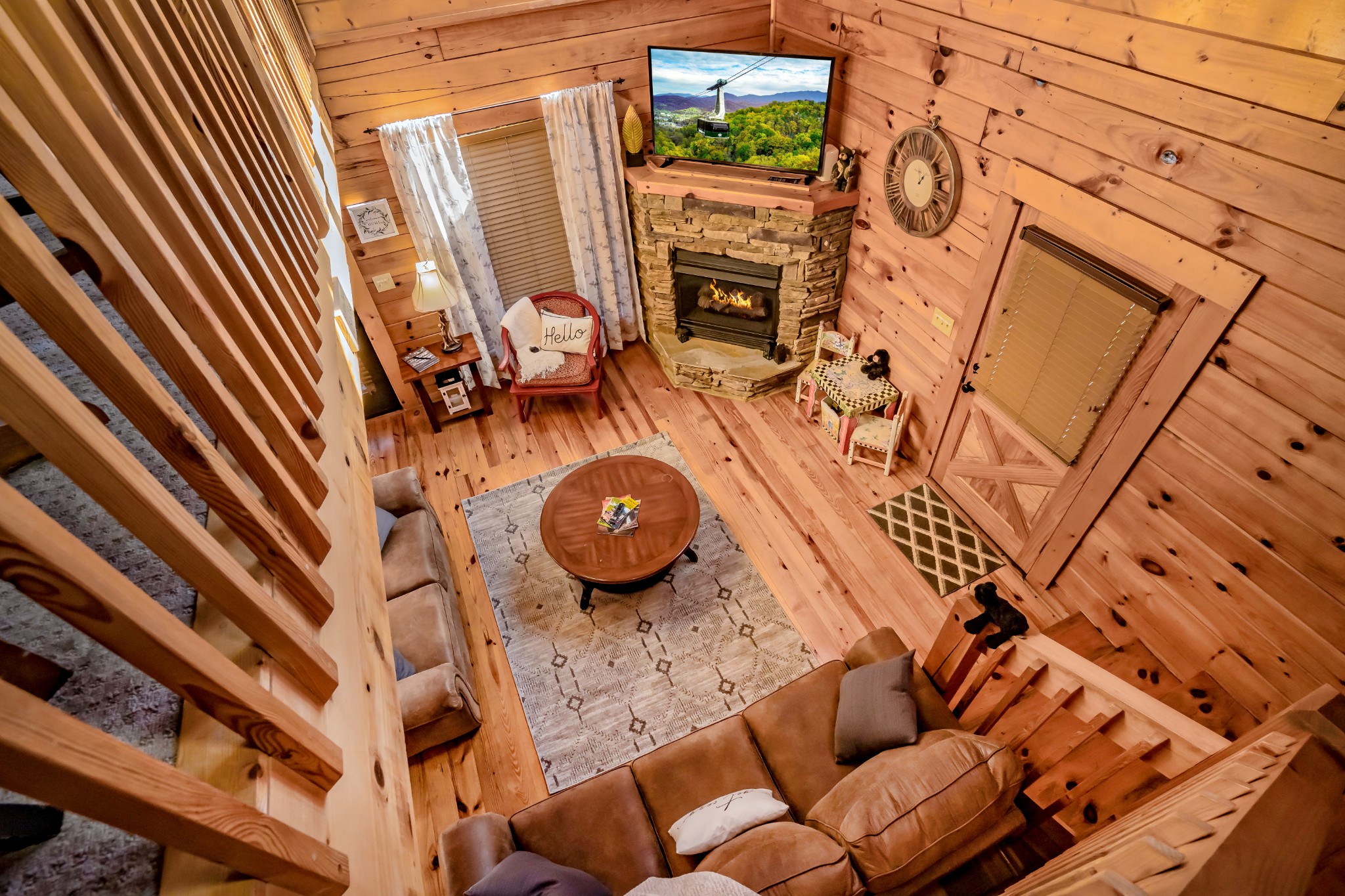 552 Blackberry Rdg Way Sevierville, TN 37863 - Photo 13 of 22 a view of a livingroom with furniture and a fireplace