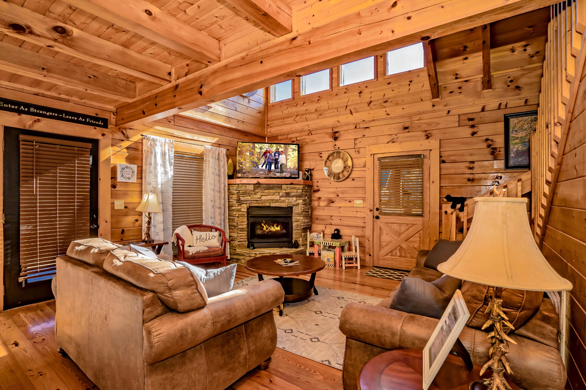 552 Blackberry Rdg Way Sevierville, TN 37863 - Photo 21 of 22 a living room with fireplace furniture and a fireplace