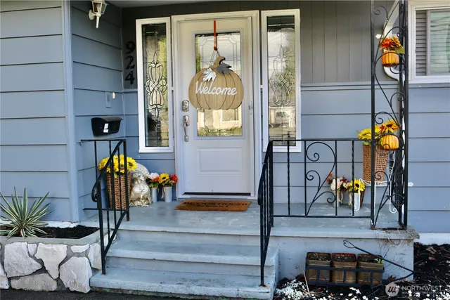 a view of path along with potted plant