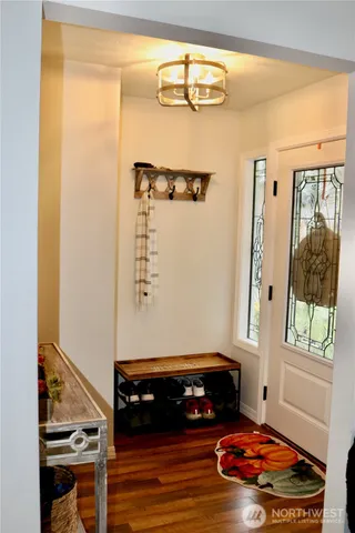 a room with furniture and window