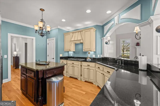 a view of a room with windows