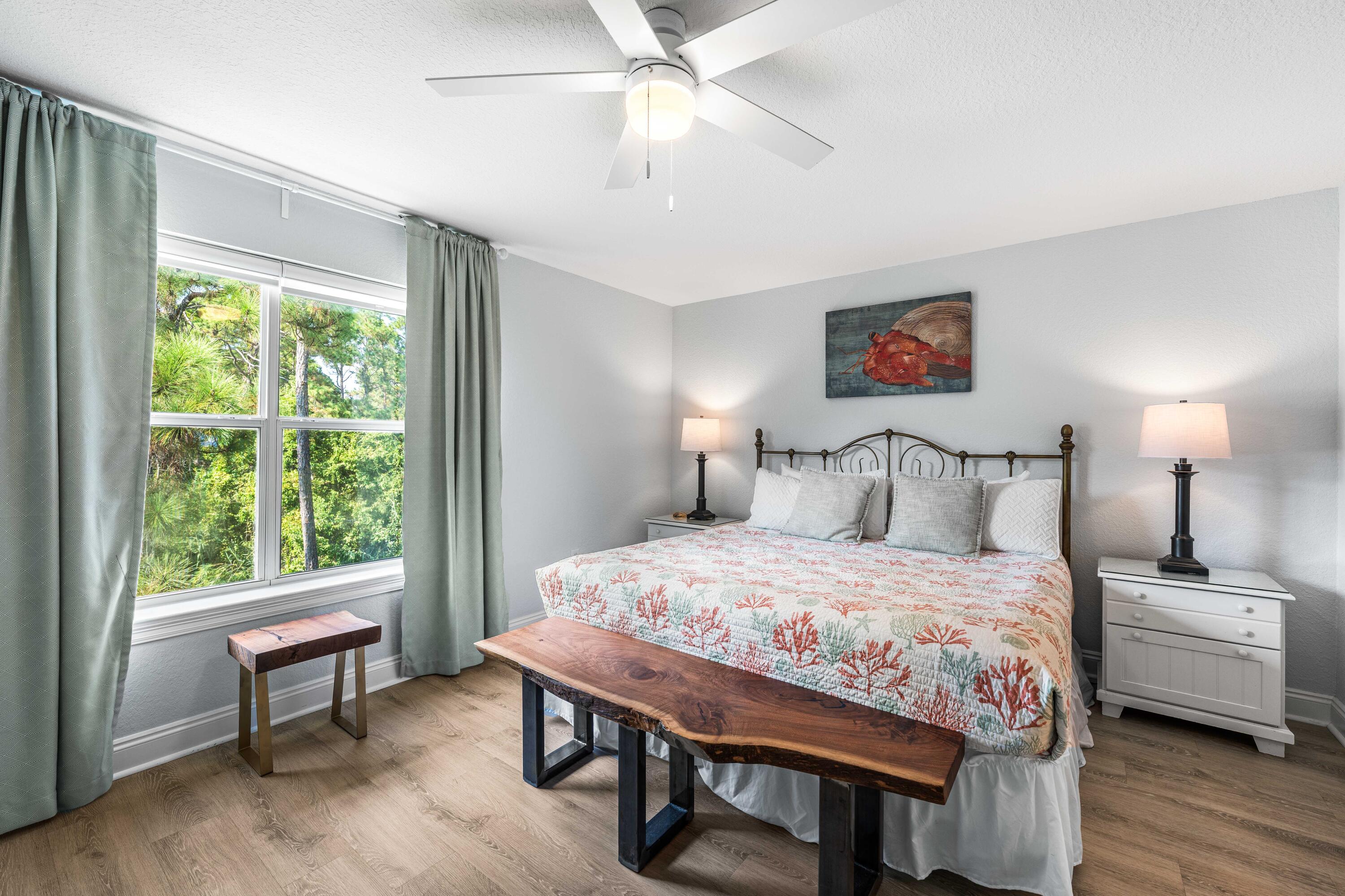 33 Dune Breeze Lane, Unit H2 Santa Rosa Beach, FL 32459 - Photo 28 of 54 a bedroom with a bed and a window