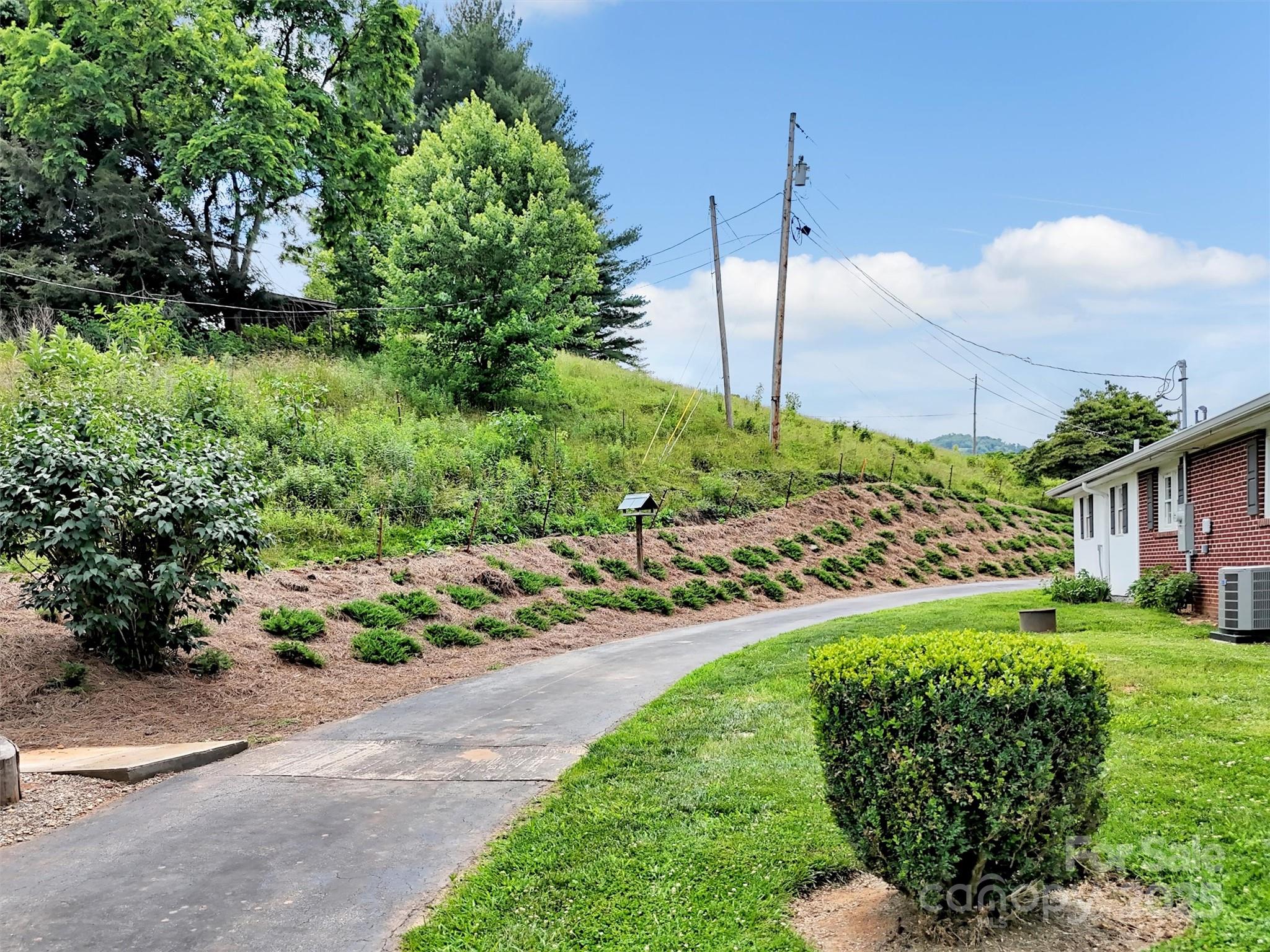 463 Golf Course Road Clyde, NC 28721 - Photo 33 of 41 a view of a garden with a house