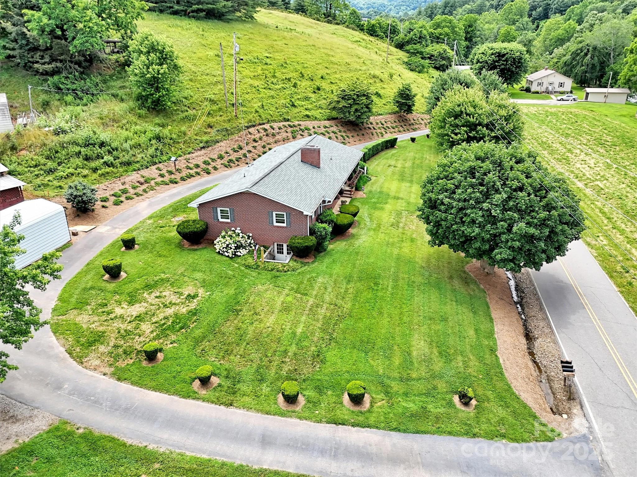 463 Golf Course Road Clyde, NC 28721 - Photo 34 of 41 a view of a yard with plants