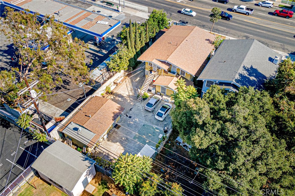 1929 Crenshaw Boulevard Los Angeles, CA 90016 - Photo 5 of 13 an aerial view of a house with a yard