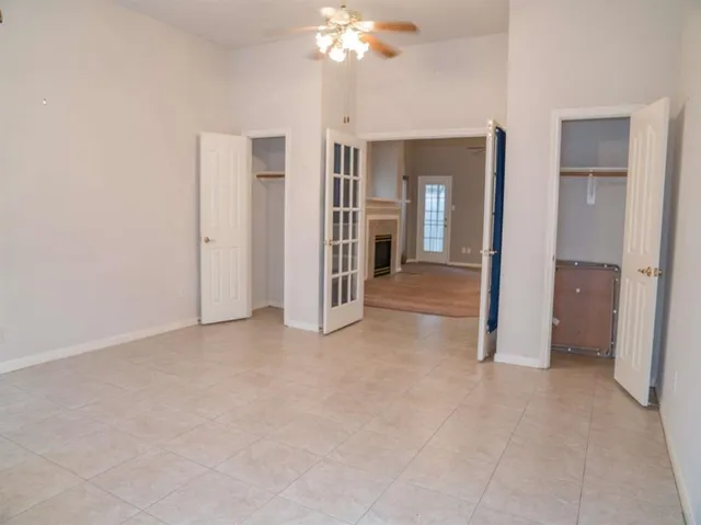 a view of a livingroom with a chandelier