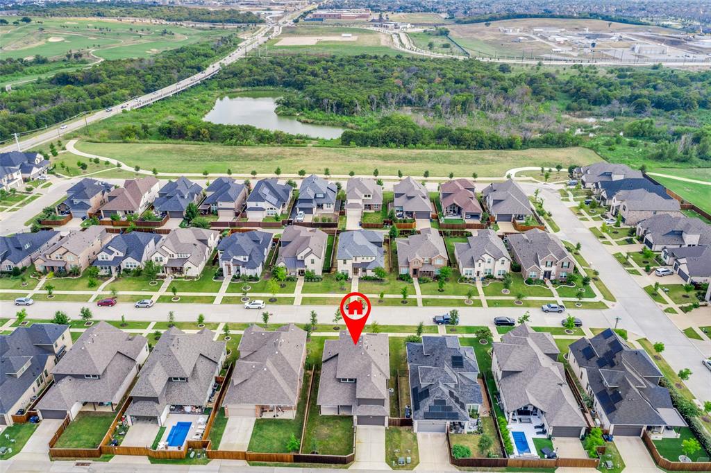 2176 Olive Branch Road Frisco, TX 75033 - Photo 29 of 35 an aerial view of tennis court