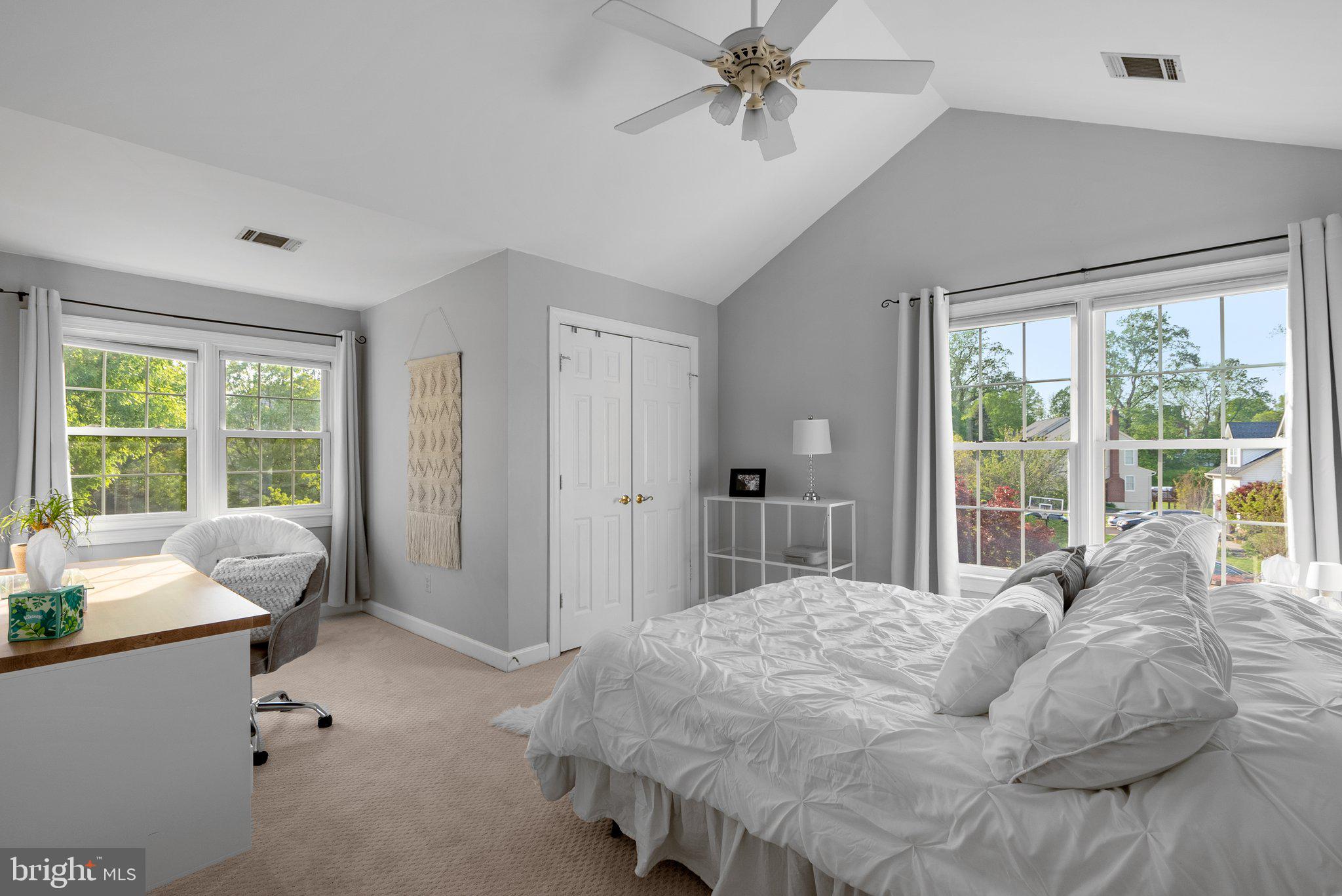 19009 Old Baltimore Road Brookeville, MD 20833 - Photo 36 of 96 Spacious upper bedroom 2 w cathedral ceilings.