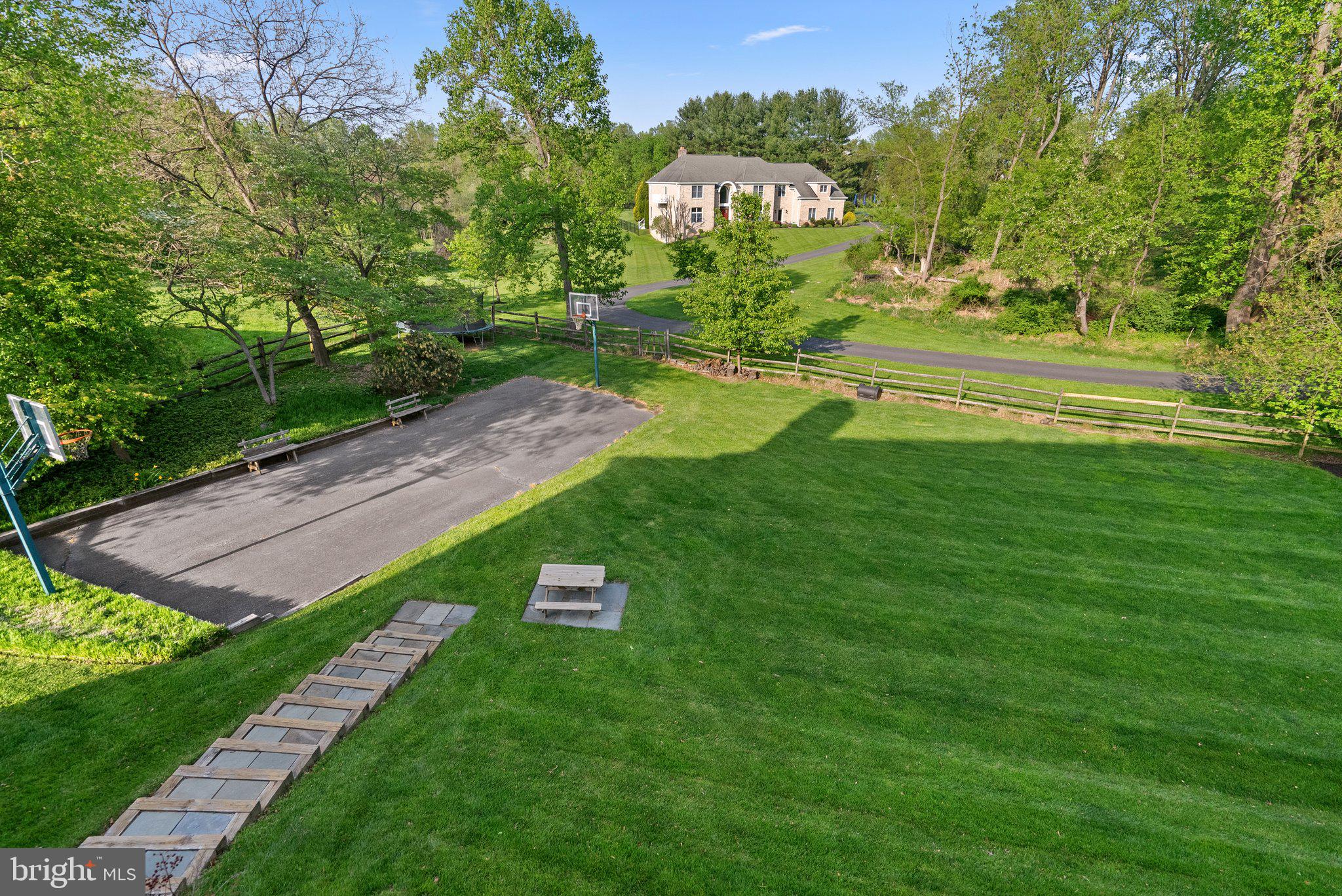 19009 Old Baltimore Road Brookeville, MD 20833 - Photo 57 of 96 Large half acre lot with patio/basketball court