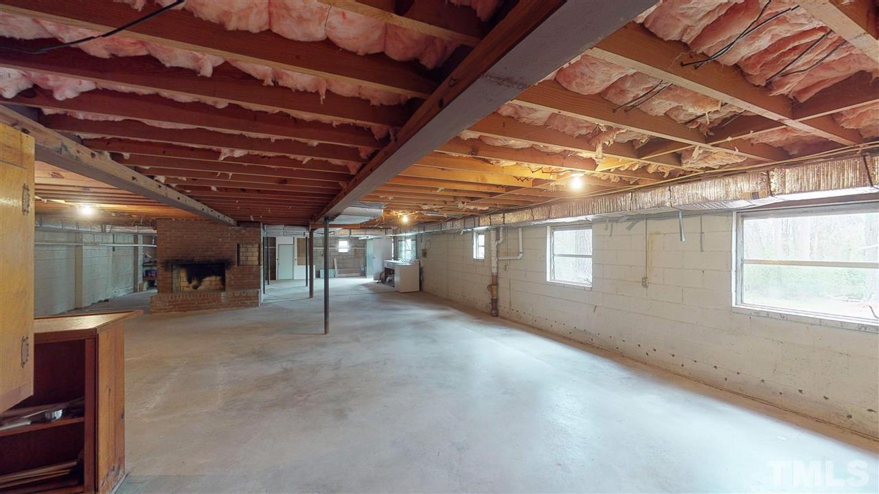 108 Rand Road Raleigh, NC 27603 - Photo 21 of 29 Large long basement. Oh the possibilities.