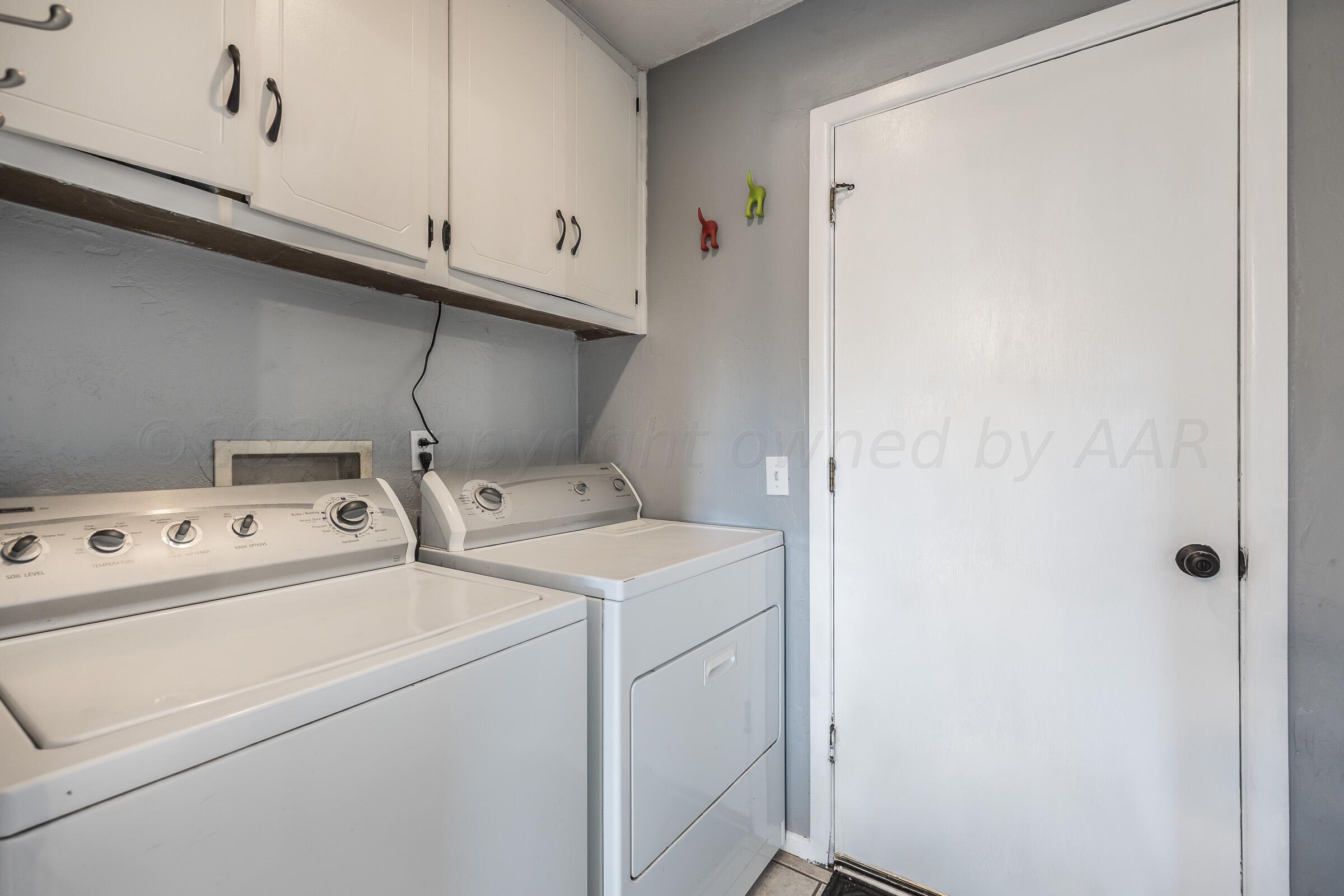 8116 Coronado Trail Amarillo, TX 79110 - Photo 16 of 18 a utility room with dryer and washer