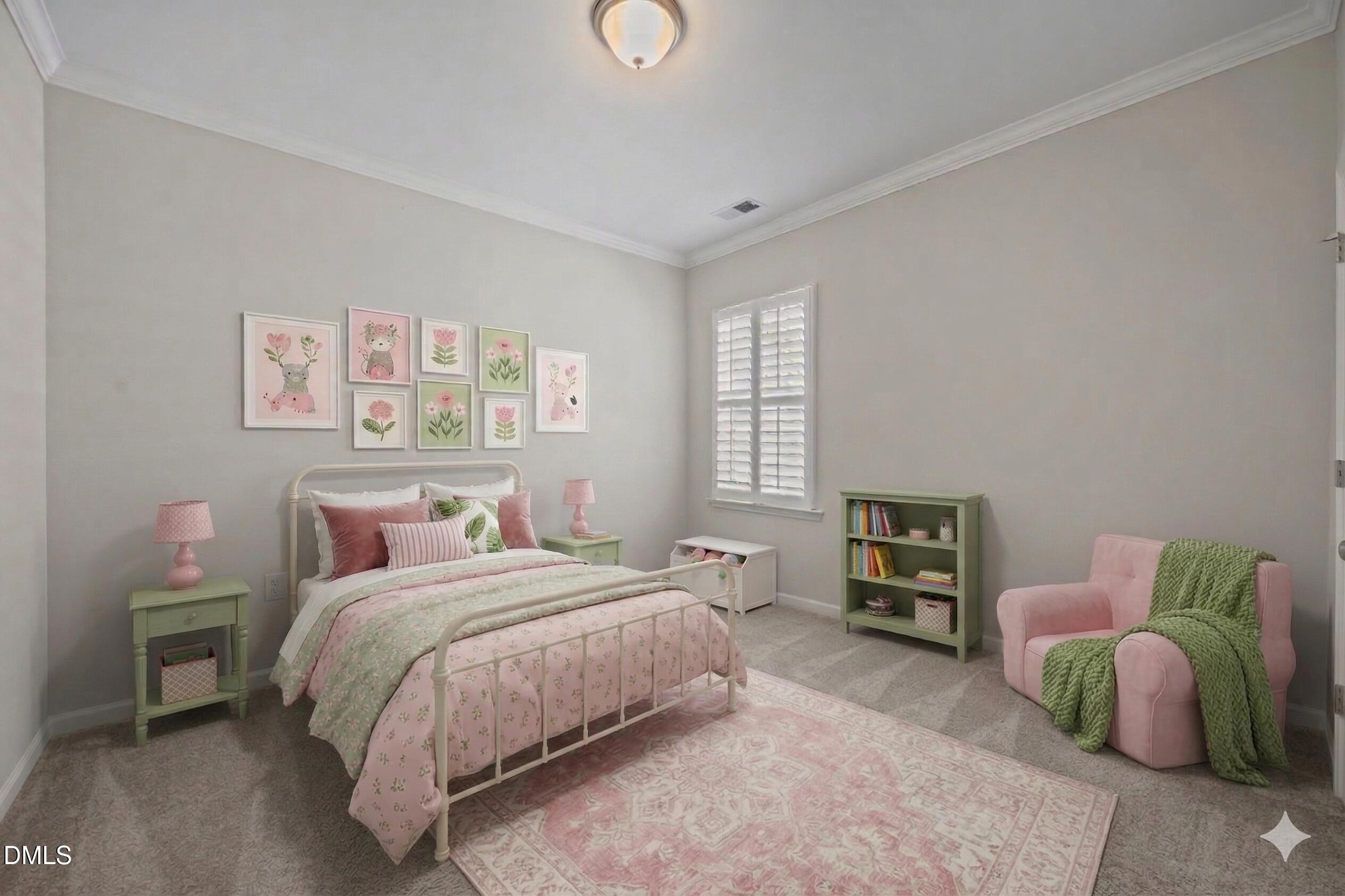 217 Masden Road Holly Springs, NC 27540 - Photo 19 of 32 a bedroom with a bed dresser and a window