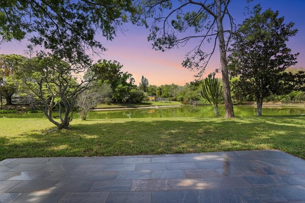 1723 Elk Spring Drive Brandon, FL 33511 - Photo 18 of 21 a view of a garden with a lake