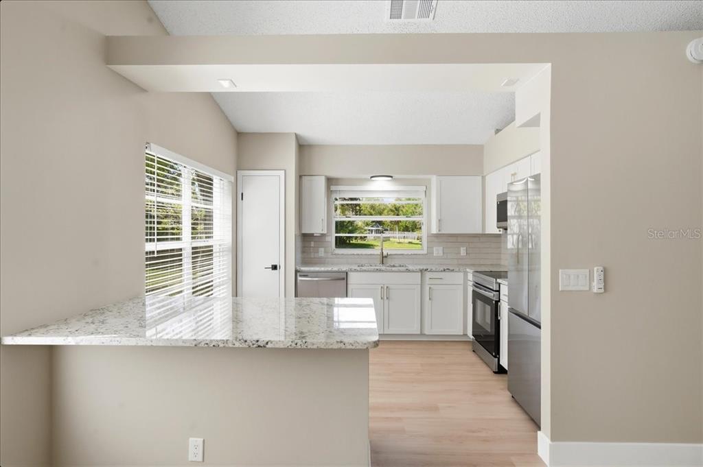 1723 Elk Spring Drive Brandon, FL 33511 - Photo 9 of 21 a kitchen with a refrigerator and windows