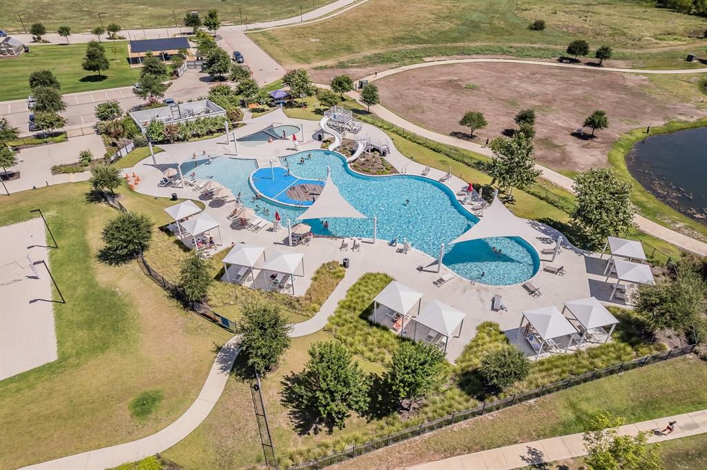 1908 Grey Bark Street Fort Worth, TX 76008 - Photo 25 of 31 Aerial view of a pool
