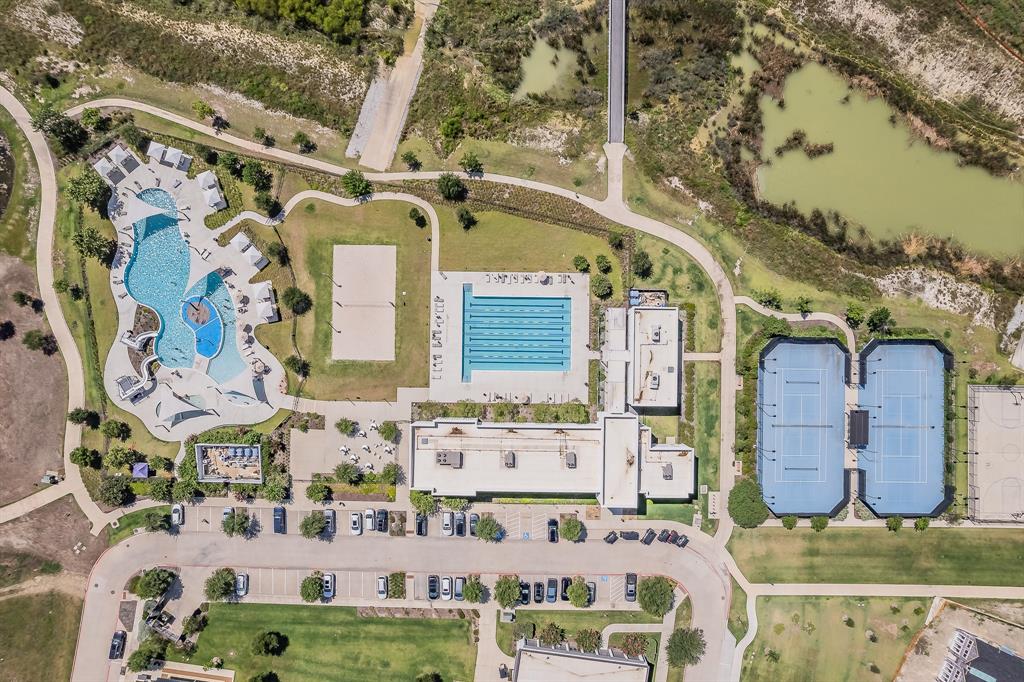 1908 Grey Bark Street Fort Worth, TX 76008 - Photo 28 of 31 Aerial view of property's location featuring a pool area