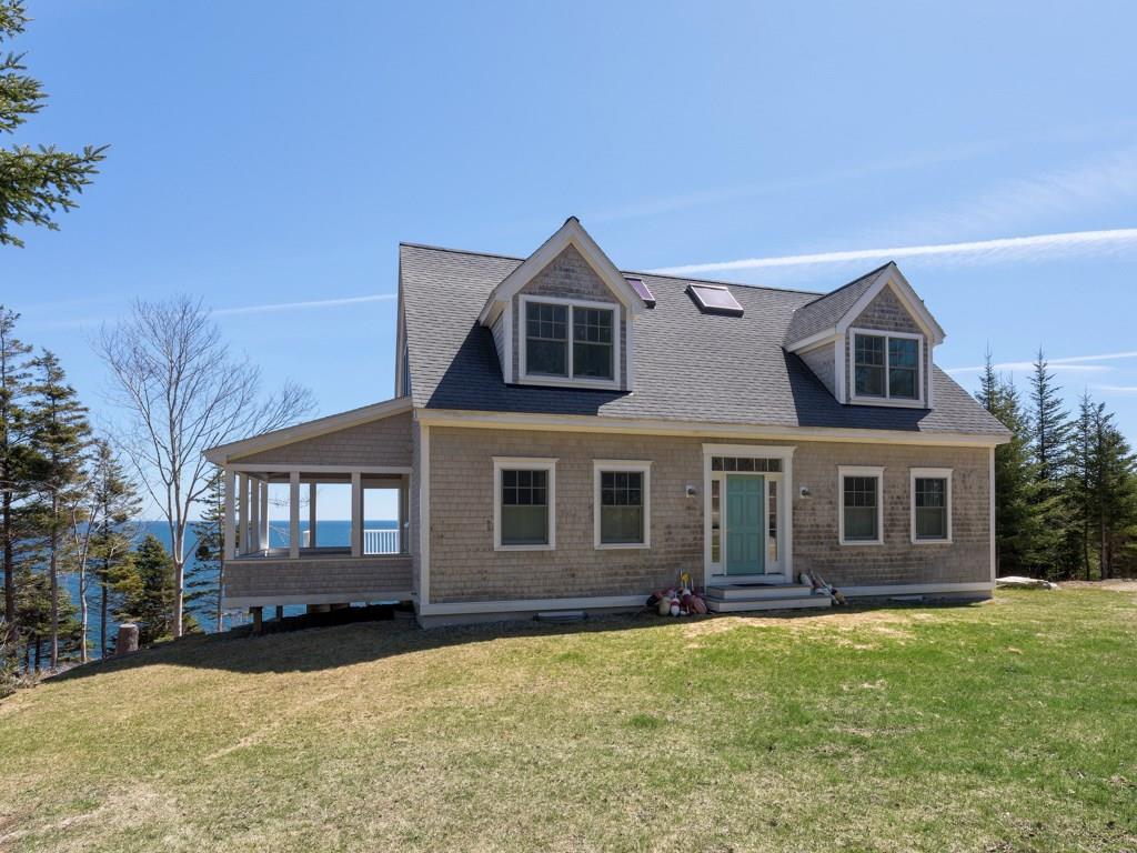 38 Yellow Head Road New Harbor, ME 04554 - Photo 6 of 35 Front of house with porch and ocean view