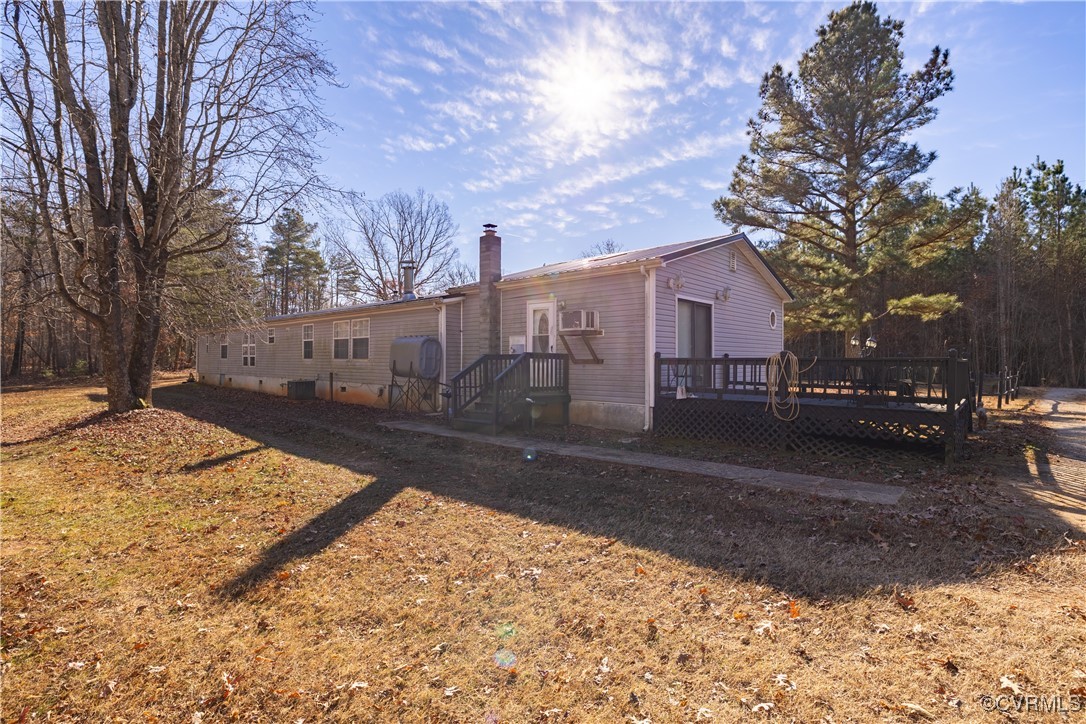 1107 Free State Road Meherrin, VA 23954 - Photo 12 of 45 Rear view of house featuring a deck