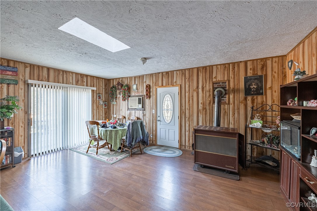 1107 Free State Road Meherrin, VA 23954 - Photo 20 of 45 Entrance foyer featuring a skylight, an AC wall un