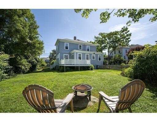 99 Hatherly Road Scituate, MA 02066 - Photo 29 of 31 a view of a wooden deck and a yard