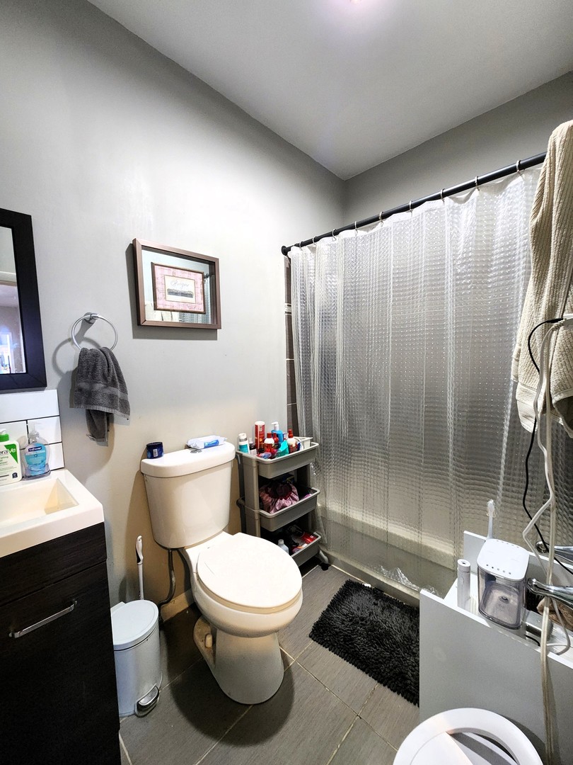 973 West 19th Street, Unit 3 Chicago, IL 60608 - Photo 9 of 10 a bathroom with a toilet a sink and a shower