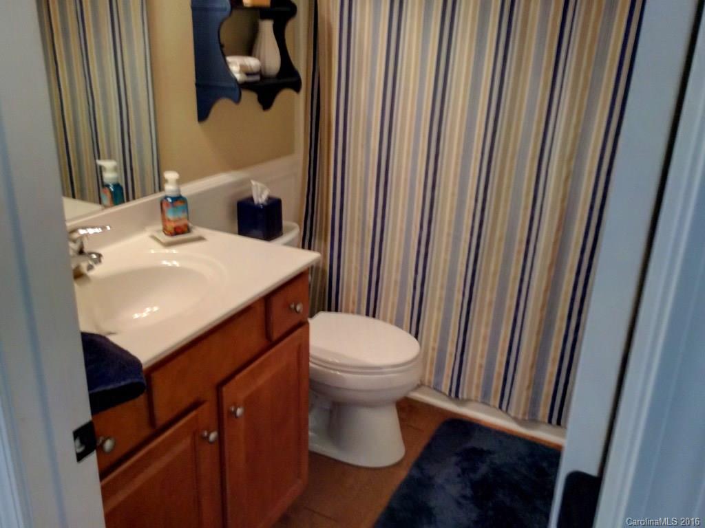 3233 Sapphire Lane Fort Mill, SC 29708 - Photo 13 of 24 a bathroom with a sink a toilet and shower curtain