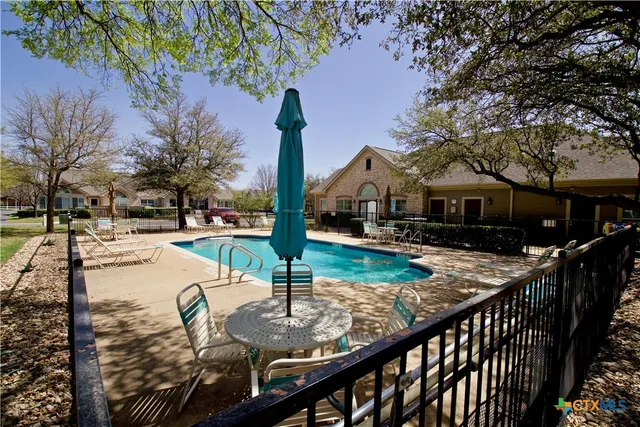 a view of outdoor space with seating area
