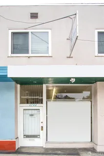 a view of lobby with door