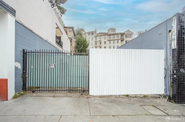 a city view with tall buildings
