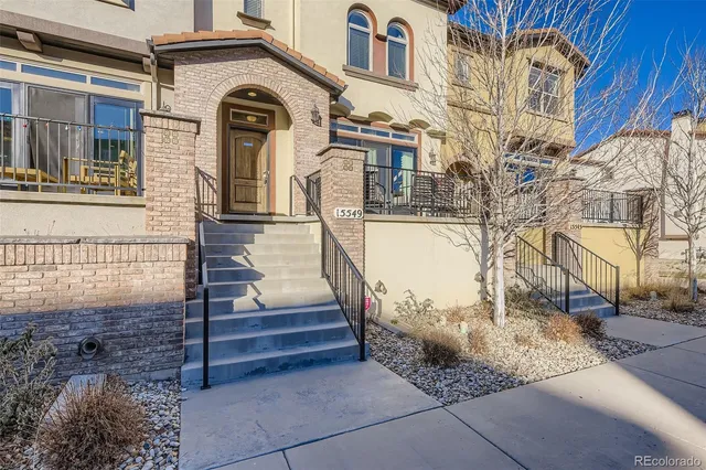 a view of a building with stairs