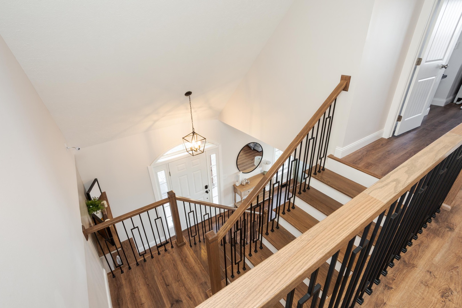 1651 North 2800 East Road Le Roy, IL 61752 - Photo 30 of 90 a view of staircase with railing and white walls