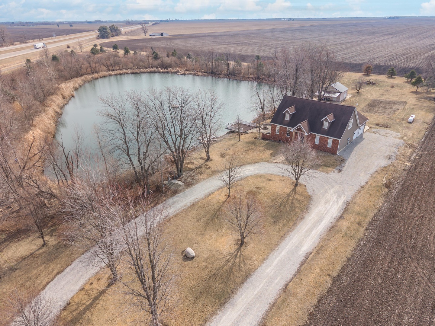 1651 North 2800 East Road Le Roy, IL 61752 - Photo 88 of 90 a view of a wooden floor and a lake view