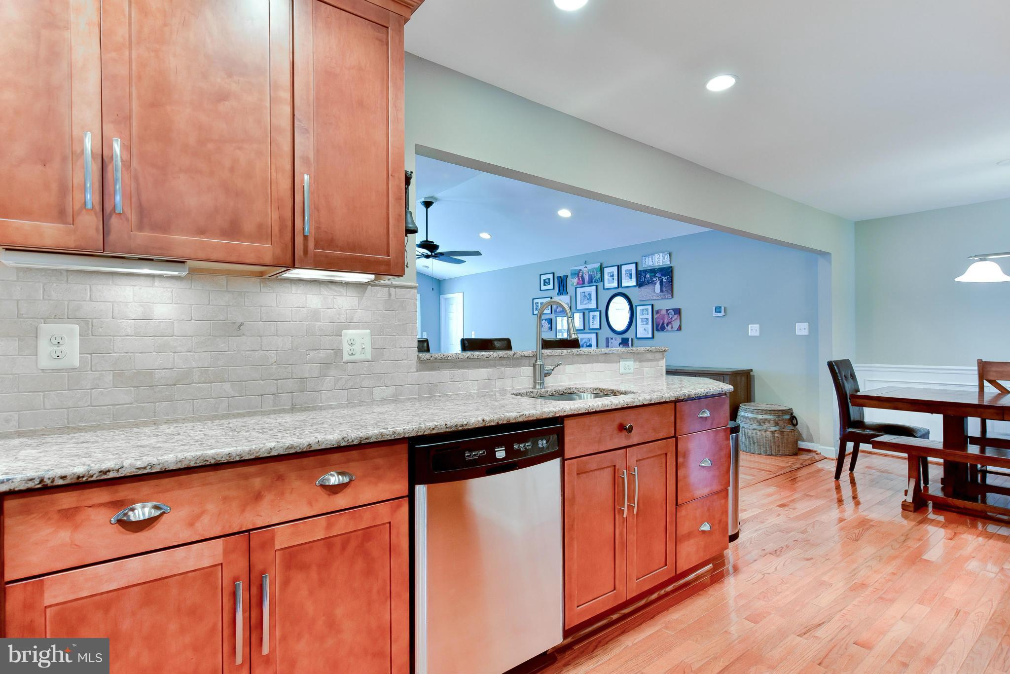 Gourmet kitchen in beautifully expanded home.