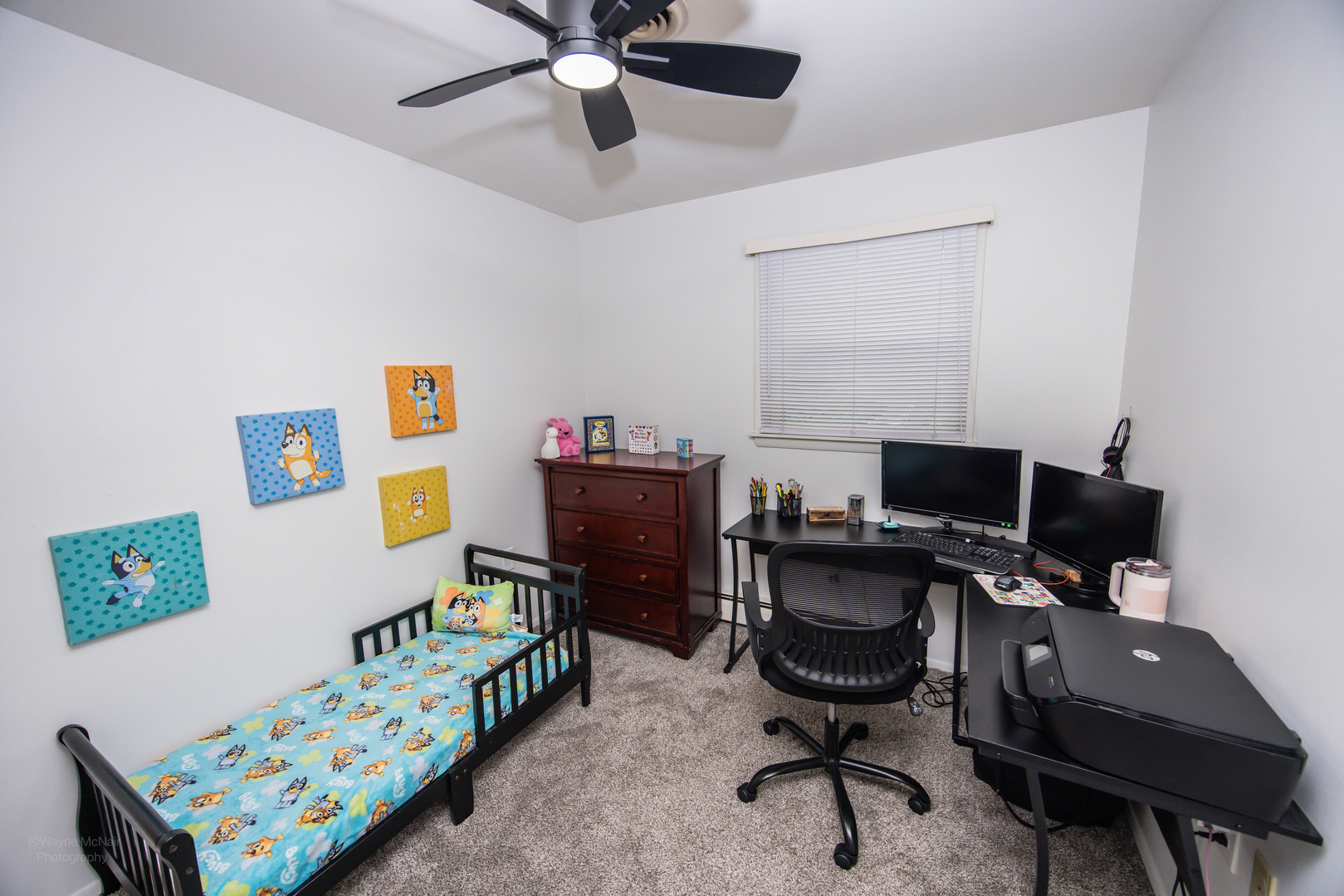613 Westnedge Road Joliet, IL 60435 - Photo 16 of 33 a view of a workspace with furniture and a window