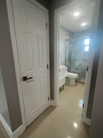 a view of a bathroom