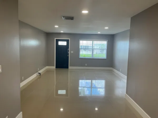 a view of an empty room