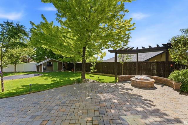 720 East Center Street Bountiful, UT 84010 - Photo 71 of 83 Flagstone Patio with Gas Fireplace