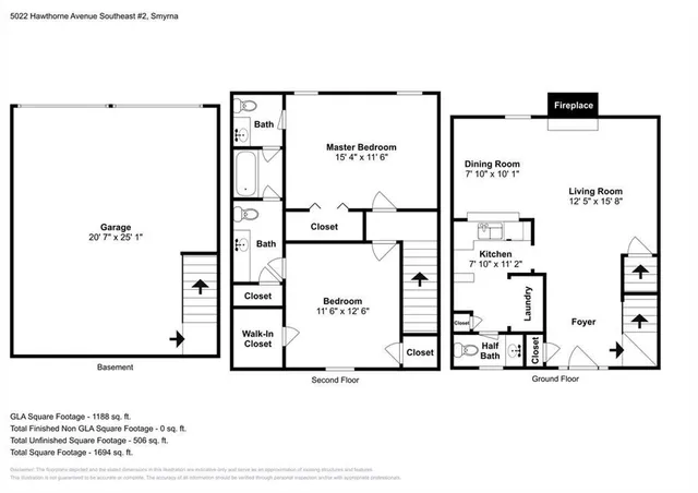 $1,485 | 5022 Hawthorne Court, Unit 2, Smyrna, GA 30080