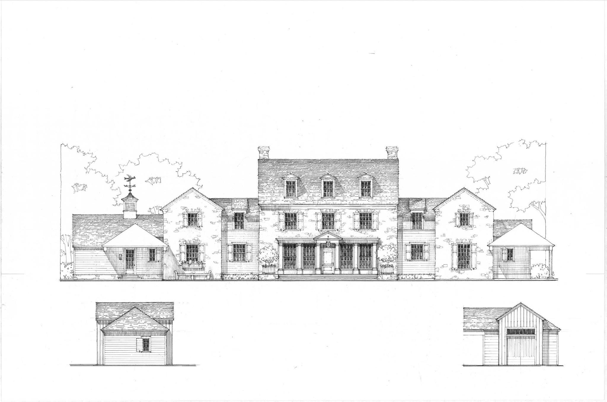1540 Roundhouse Road Quakertown, PA 18951 - Photo 2 of 20 McALPINE Architects' Elegant architectural sketch.