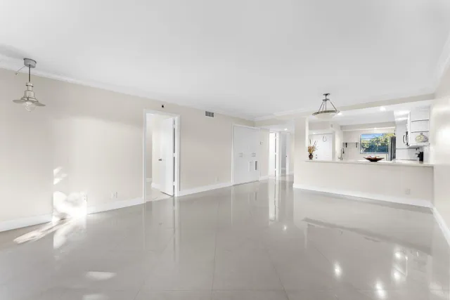 a view of an empty room