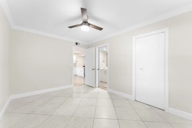 a view of an empty room