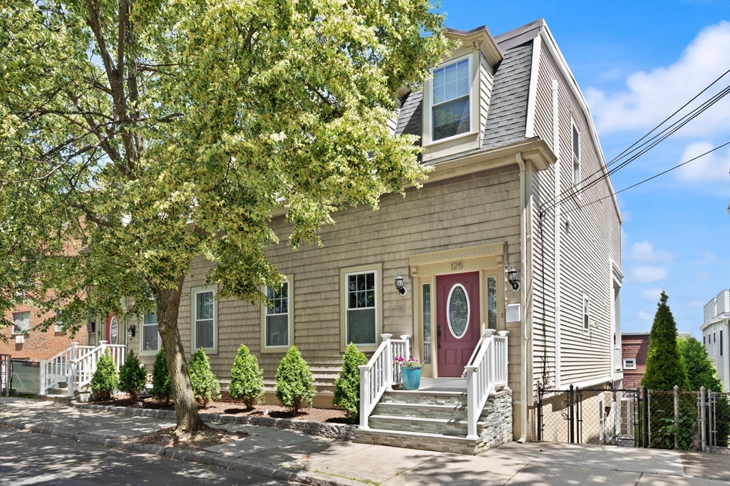 125 Heath Street Somerville, MA 02145 - Photo 2 of 42 a front view of a house with garden